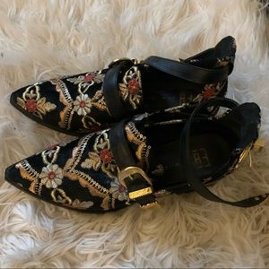 Free people ankle strap shoes